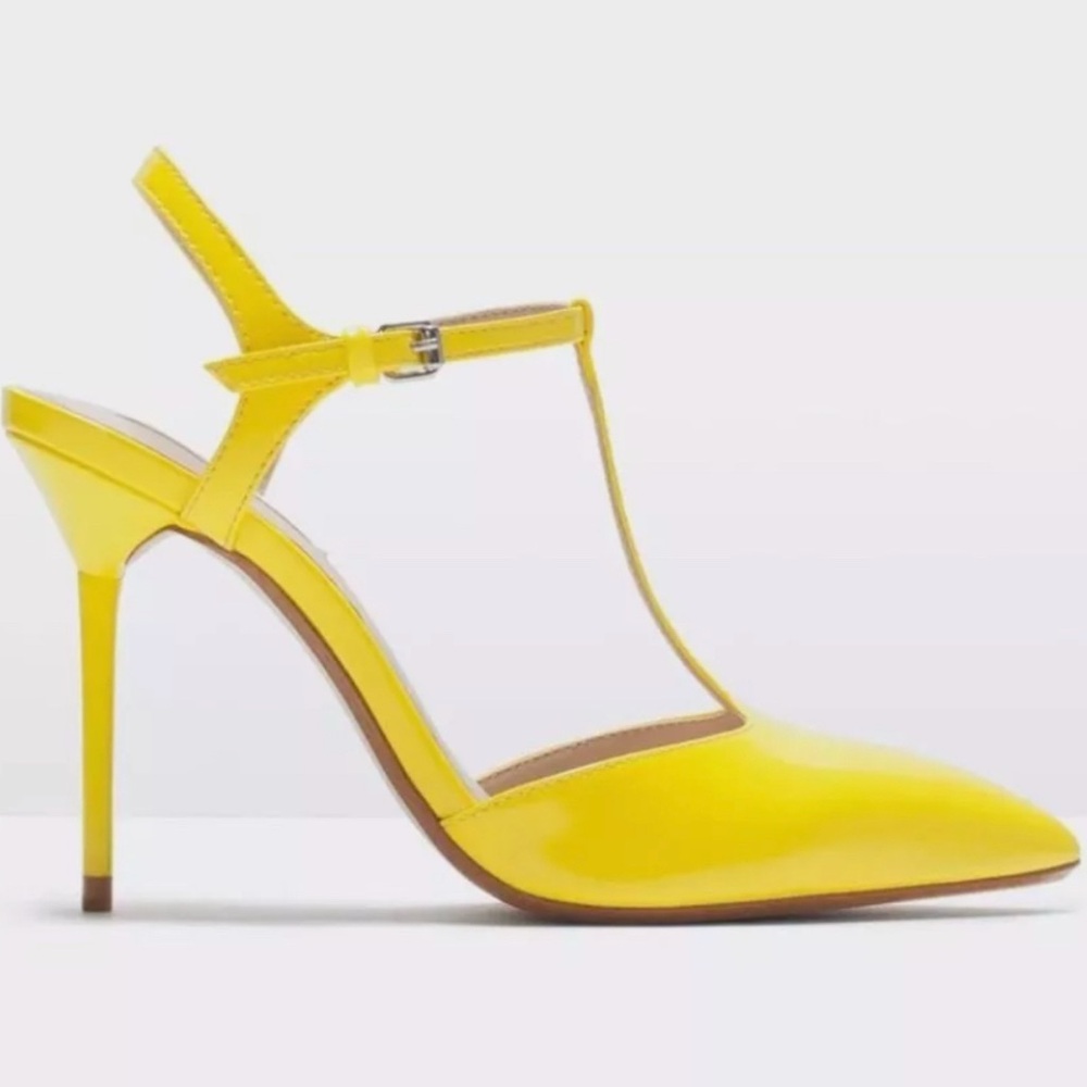 Yellow Stiletto Heels - Picture 2 of 6